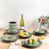 LERATIO Ceramic Dinnerware Sets for 4,12 Pieces Poreclain Plates and