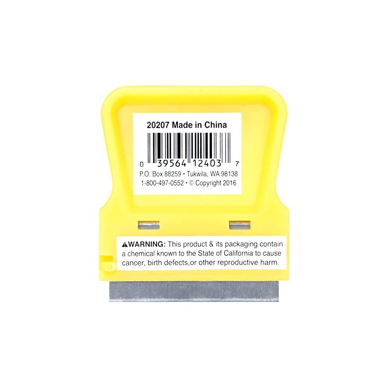Performance Tool 20207 Lightweight Plastic Razor Blade Scraper for Precise