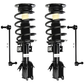 TFGCSG Struts Quick 4PCS Front Complete Strut Spring Assembly Stabilizer Bar Link Kit Fit for 2013-2018 for Ford Fusion Suspension