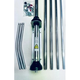 Sigma Venom 1/2 Wave High Gain Silver Rod CB Base Station Antenna 10 & 11 Meters