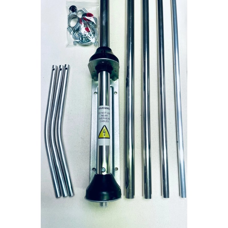 Sigma Venom 1/2 Wave High Gain Silver Rod CB Base