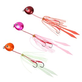 2024 Fishing goo! Thai Lava 3 Color Set, Thailand, Sea Bream, Lure, Hook, Skirt, Tie (80g, 3-piece Set)