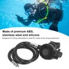 Scuba Breathing Secondary Valve with Medium Pressure Tube Adjustable Diving