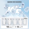 mollie Ice Maker Countertop 9 Ice Cubes Ready in 10