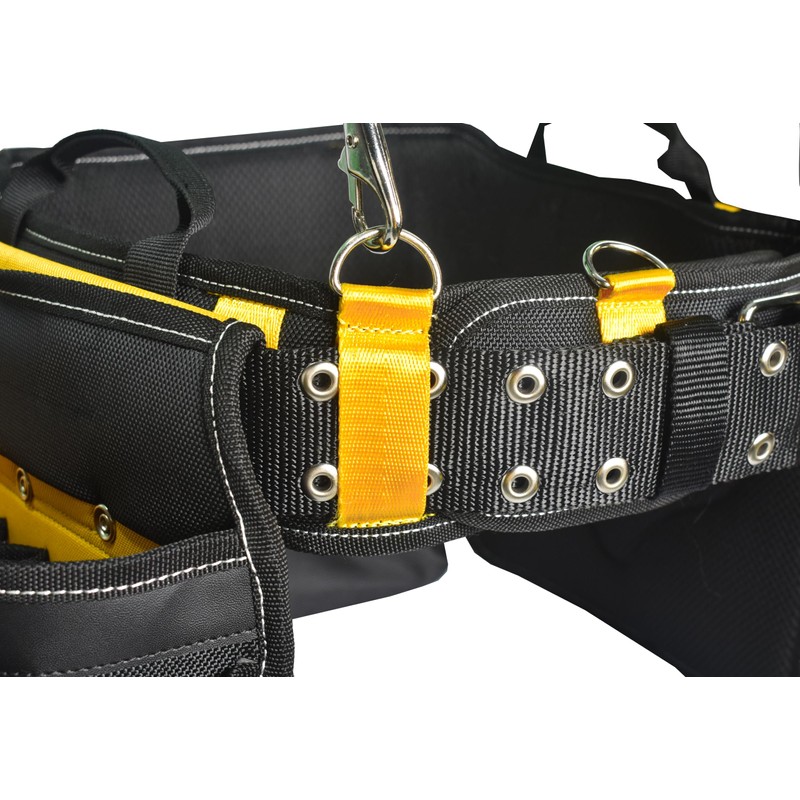 Aupofit Comfortable Tough Thick 7-Piece Tool Belt with Suspenders 32