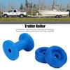 3pcs Trailer Bow Stop Roller Blue PVC Keel Roller Wear