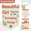 Kids Wall Banner Inspirational Banner Flag for Girls Affirmations Canvas