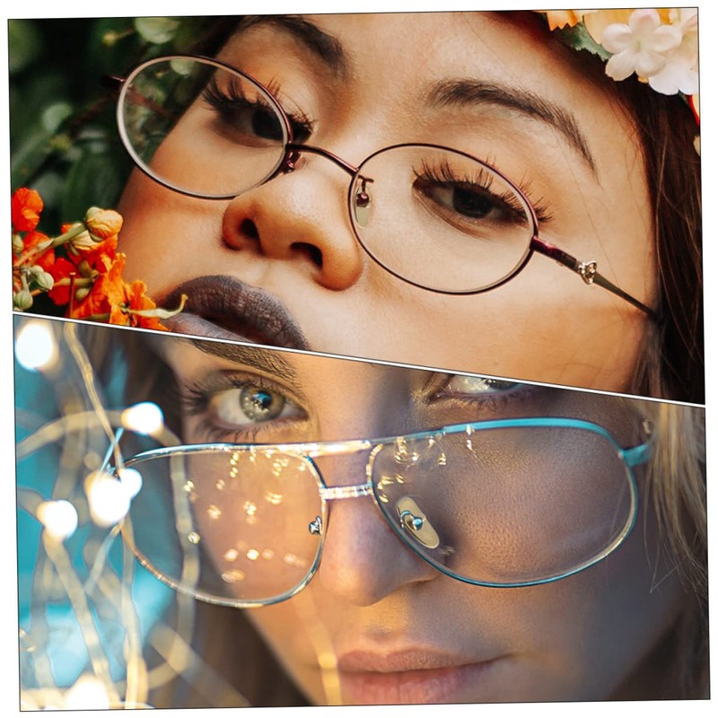 Beavorty Pack Titanium Glasses Pads Anti-slip Nose Pads Comfortable Fit