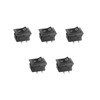 Ghsretore 5Pcs Snap-in SPST Rocker Switch Toggle Power ON-Off Switch