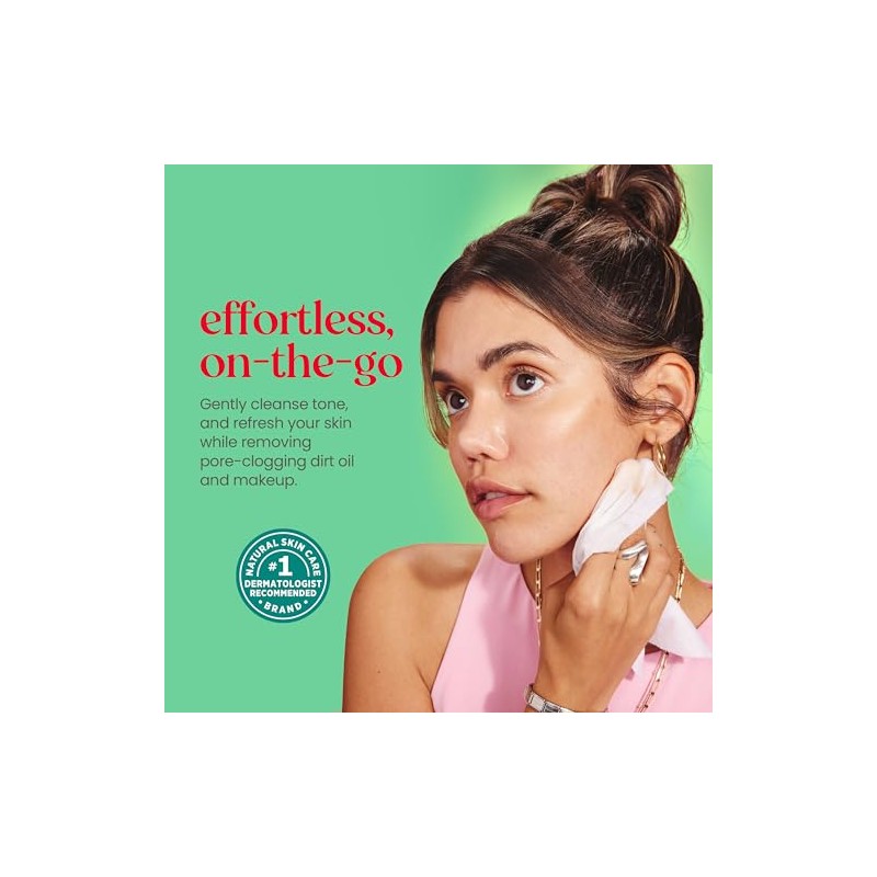 Burt's Bees Facial Cleansing Towelettes for Normal to Dry Skin,