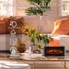 Fireplace Essential Oil Diffuser, 9 Flame Colors, 250ML Cool Mist