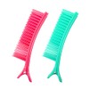 Colortrak Hair Sectioning Grip Clips (2 Pack), Section Hair Quickly and Efficiently While Coloring, Cutting, and Styling, Brush-Like Top Half with Sectioning Bottom Half