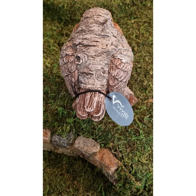 Vivid Arts - SB-ROBN-G Silver Birch Robin Wood Effect Garden