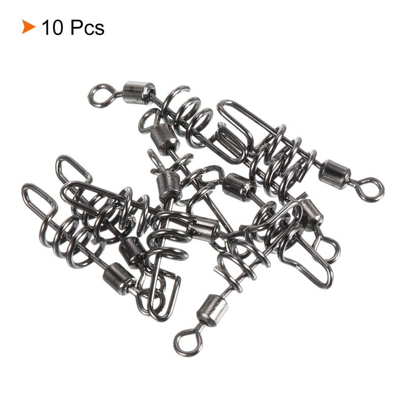 PATIKIL Cork Screw Swivel Snap, 10 Pack 24lb Stainless Steel
