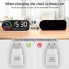 Vinabo Digital Alarm Clock with 7 Color Night Light, 4