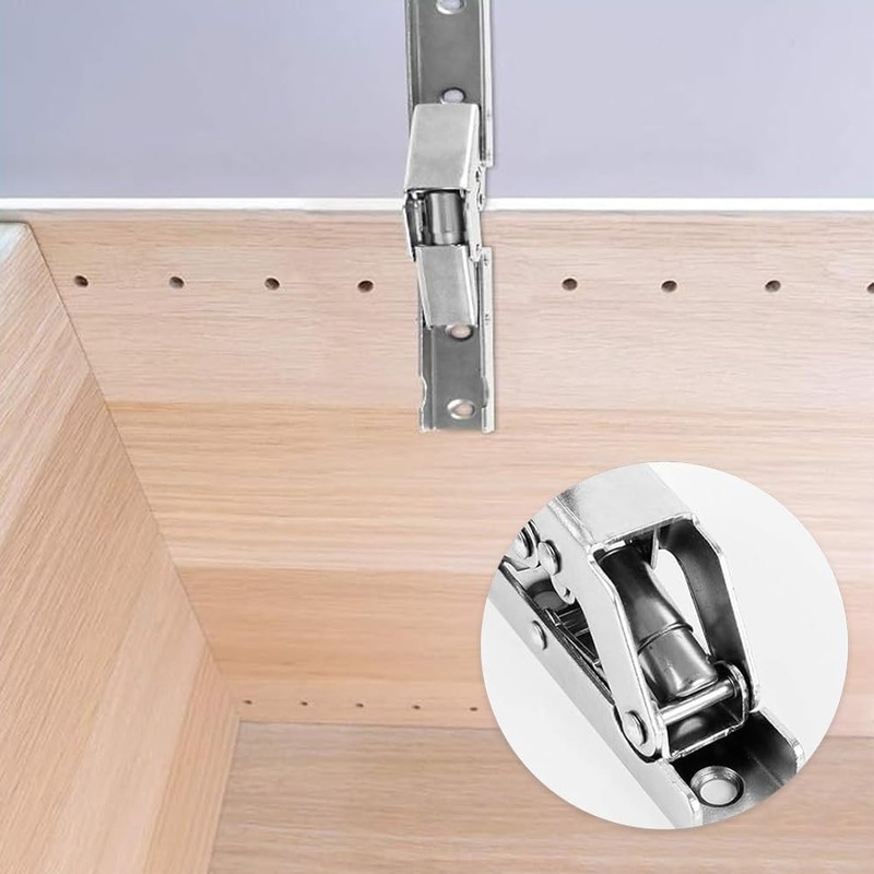 Shelf Hinge, Pack of 4 Hinges Foldable, 90/180 Stainless Steel
