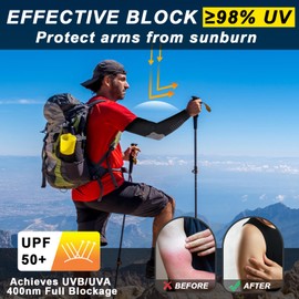 ROCK TAKIN UV Sonnenschutz Arm Sleeve für Herren Damen, UPF 50+ Kühlung Armstulpen Sommer Kompression Tattoo Armlinge Unisex Armwärmer für Radsport Basketball Golf Baseball Fußball – 4 Paar