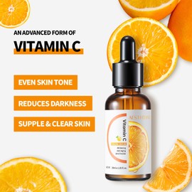 Vitamin C Serum For Face with Hyaluronic Acid - Hydrating, Brightening, and Repairing Serum for Dark Spots, Fine Lines, and Wrinkles - 1.01 Fl oz