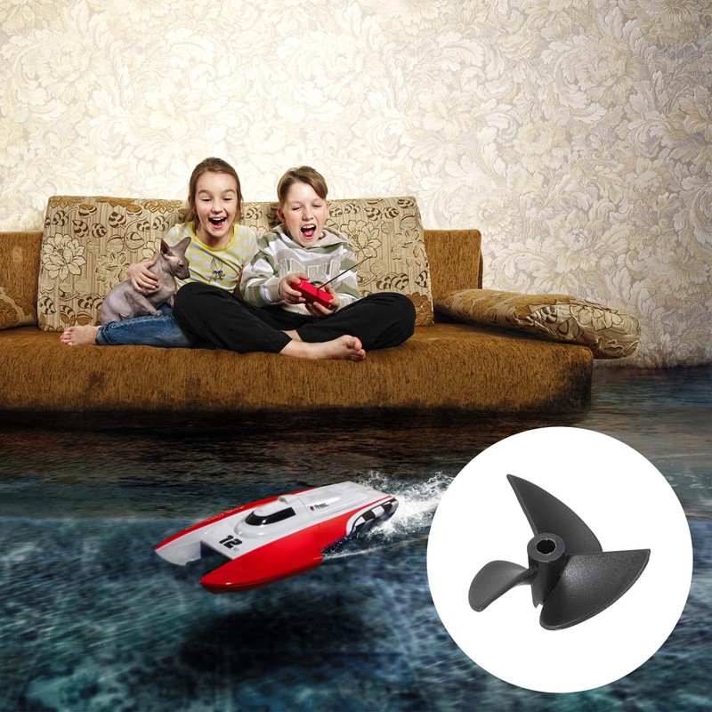 sourcing map 1 Set RC Boat Propeller, 3 Blades Propellers