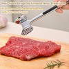 8.6-Inch Double-Sided Stainless Steel Manual Tender Meat Hammer