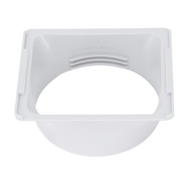 Universal Thread Air Conditioner Exhaust Hose Coupler Square to Round AC Exhaust Duct Pipe Adapter fit 5.9in Diameter Exhaust Duct Interface Unit Tube