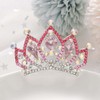 Kilshye Princess Tiara Comb Small Crystal Girls Crown Hair Combs