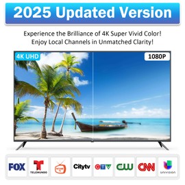 TV Antenna,-Digital TV Antenna for Smart TV Indoor/Outdoor, 360°& Long Range Reception HDTV Antenna with Strong Magnetic Base- Support 4K 1080P Free Local Channels for Fire tv Stick - All TVs