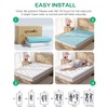 Dual Layer 4 Inch Full Size Mattress Topper, Memory Foam