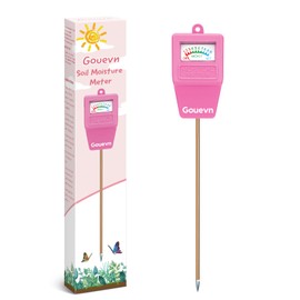 Gouevn Soil Moisture Meter, Soil Tester Plant Moisture Meter for House Plants, Plant Water Meter Hydrometer Plant Sensor for Indoor Plant Care, No Battery Needed (Pink)