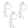 Circle Hook Rigs with 49 Strands Steel Leaders-Saltwater Surf Fishing