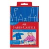 Faber-Castell Childrens Painting Aprons Blue Twin Pack, blue