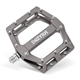 MZYRH Road/Mountain Bike Pedals MTB Pedals Aluminum Alloy Bicycle Pedals 9/16" Sealed Bearing Lightweight Platform for Road Mountain BMX MTB Bike (Ti)