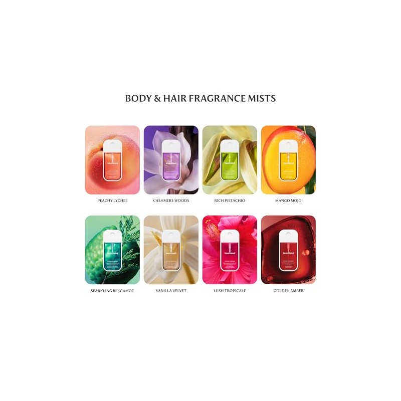 Touchland Power Essence, Bruma Hidratante Perfumada para Cuerpo y Cabello,