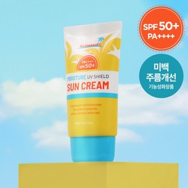 Aloha Hawaii UV Shield Moisture Sunscreen 60ml SPF50+ PA++++ / Non-whitening, blended sunscreen sunblock / 알로하와이 UV쉴드 모이스처 선크림 60ml SPF50+ PA++++ 백탁없는 혼합자차 썬크림 선블록 자외선차단제