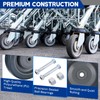 weyleity 8 Pack 5" Shopping Cart Replacement Wheels Kit