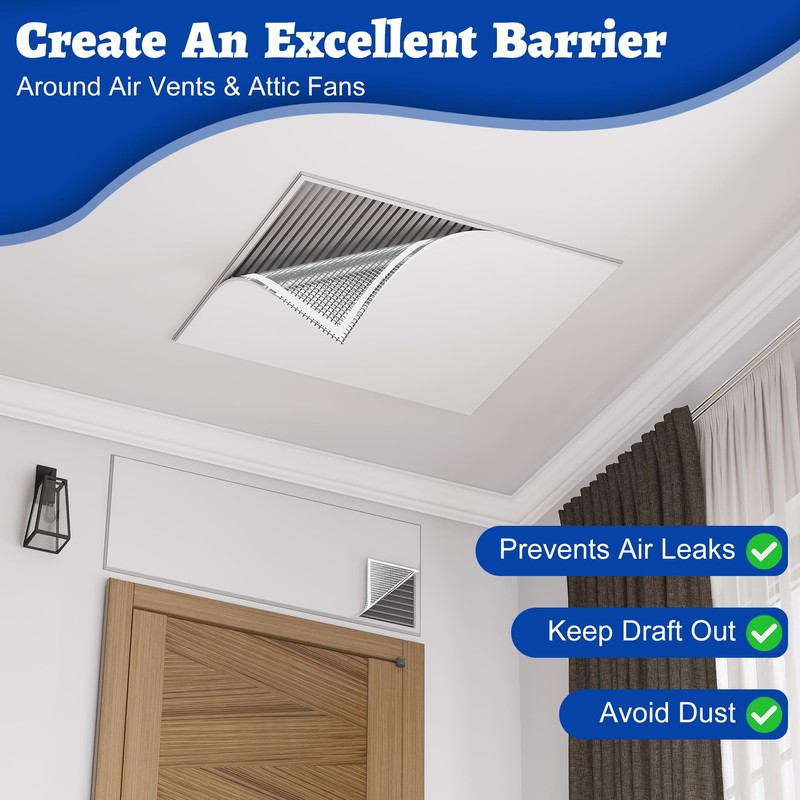 Wintcomfort Insulation Cover for Attic Stairs, Ceiling Vent & Attic
