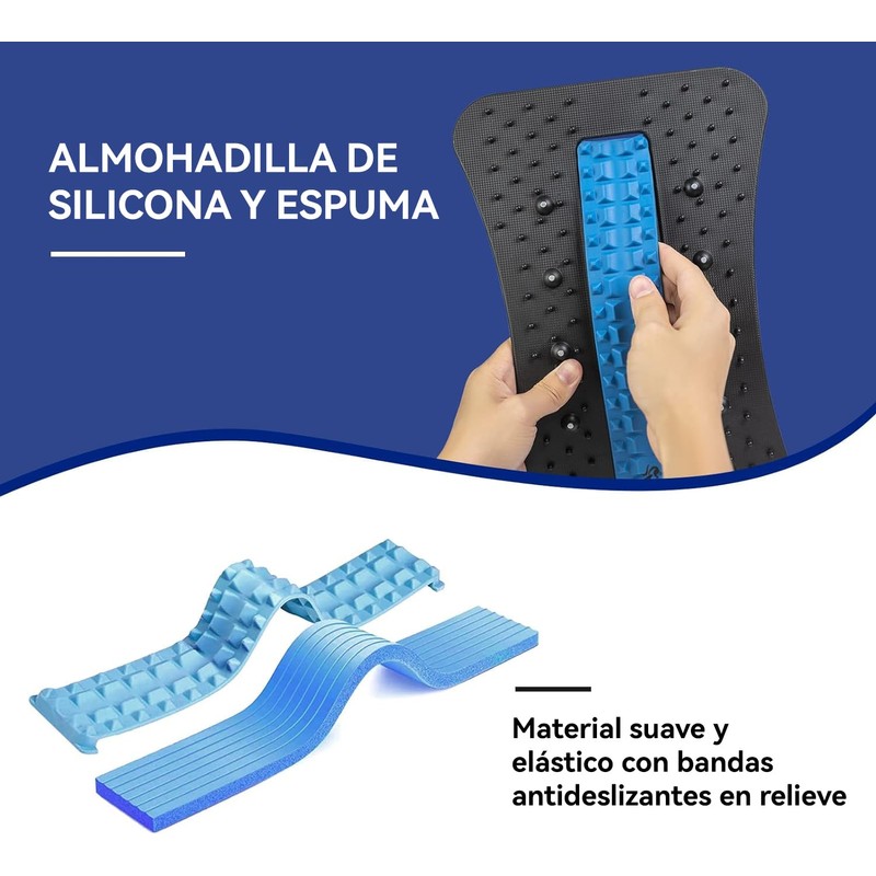 Camilla De Espalda Baja Con Puntos De Acupresión Magnéticos,Utilizado Para