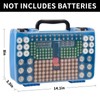 Battery Storage Organizer Case Holder Box with Tester, Double-Sided Batteries