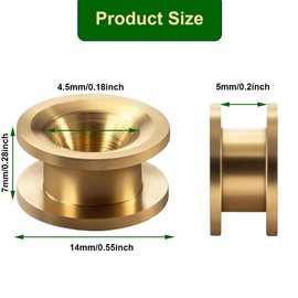 ZAMDOE Universal 10 Pack String Trimmer Grass Trimmer Head Eyelet Sleeves Brush Cutter Weed Eater Brass Sleeves Replacement Parts Attachment Accessories for Troy-Bilt, for Craftsman Garden Engine