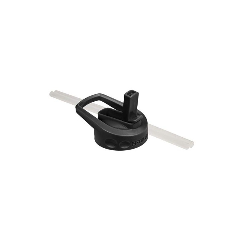 Fifty/Fifty A68002BK0 Wide Mouth Cap Lid Water Bottle with Straw,