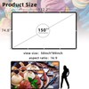 WEDIOU 150 Inch Outdoor Projector Screen: Double-Sided Anti-Crease 4K HD