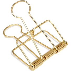 4Pcs Gold Hollow Out Long Tail Wire Binder Clips Paper Binder Clip Large Binder and Paper Clips, Clamps Fasteners,Office Products (51mm)