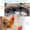 Professional Chicken Waterer Cups, 8pcs Large Chicken Water Feeder, Automatic