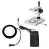 Round LED Bottom Light Industrial Microscope Auxiliary Lamp Adjustable Power