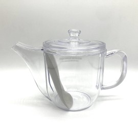 Unbreakable Tea Pot Clear (Noguchi Kumataro Tea Garden Limited Logo) 18.1 fl oz (520 ml), Made in Japan, Plastic, Green Tea, Black Tea, Roasted Tea, Oolong, Herbal Tea, Fruit Tea, Cold Brew Resistant,