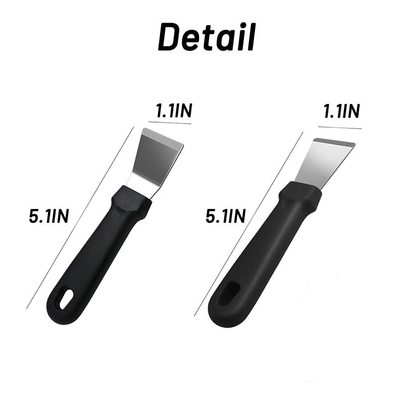 4 Pack Grill Scraper - Small Metal Grill Scraper Tool