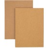 DIN A6 Blank Kraft Paper Postcards Index Cards Set Brown