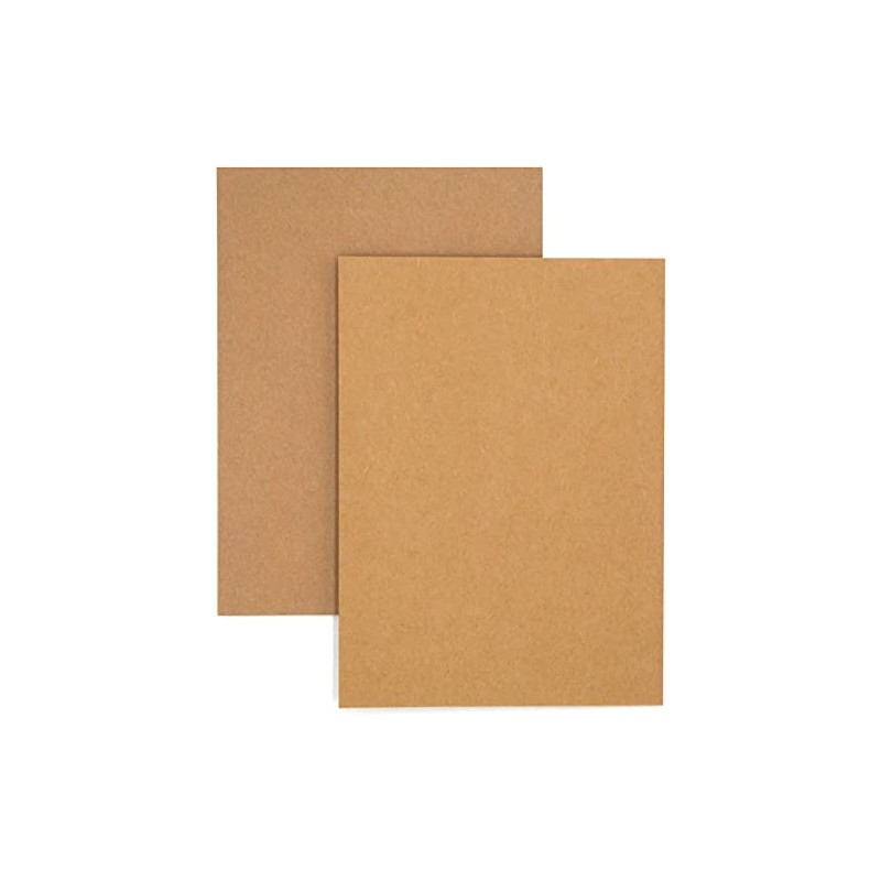 DIN A6 Blank Kraft Paper Postcards Index Cards Set Brown