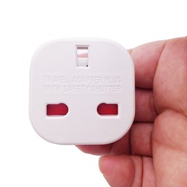 CABLEPELADO UK Plug to European Plug Adapter | Travel Plug | Plug Type G to 2 Pin EU Model C E F | White