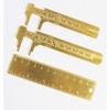 Hyamass 3Pcs Brass Vernier Caliper Pocket Caliper Handy Caliper Measuring